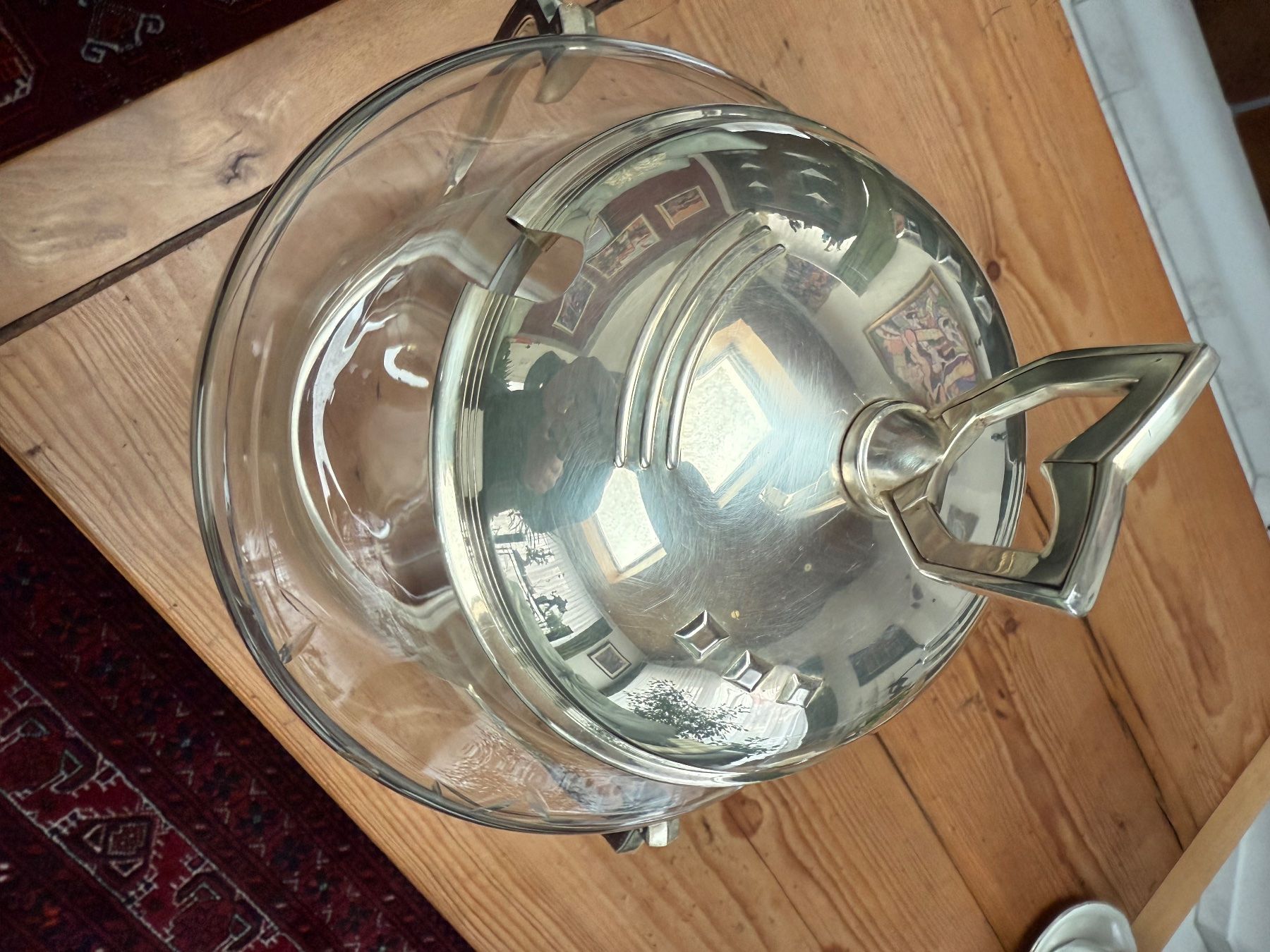 Bicchieri: Art Deco Silber Glas Bowle um 1910 – Usato da Wöschnau venduto da Vinsale 5