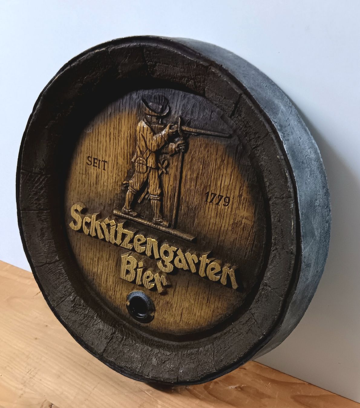 Insegne: Fassboden Bier Brauerei Schützengarten – Usato da Lichtensteig venduto da B-B-Bier 1