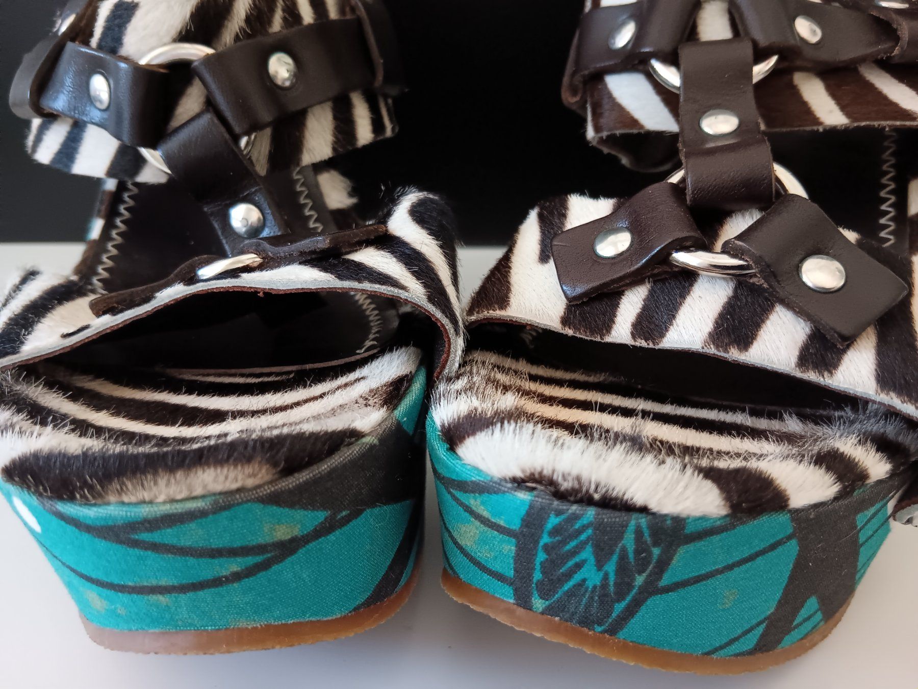 Scarpe da donna: CACHAREL Sandales turquoise-marron pointure 37 – Nuovo (secondo la descrizione) da Cossonay-Ville venduto da Les_1001_perles 5