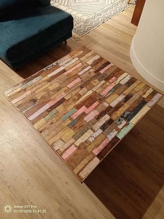 Tische: Table basse d'Inde en bois recyclé  – Gebraucht aus Le Crêt-p-Semsales von VincentC01