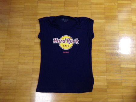 Damen Sport T-Shirt  dunkel blau Hard Rock Gr. S