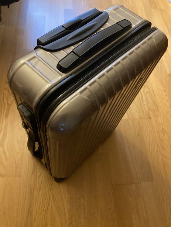 Produktbild von Coronel Tapioca Reisegepäck Kabine Koffer 55 X 40 X 20 Cm Reisekoffer Kabinenkoffer Robuster Kabinenkoffer Trolley Flugzeugtrolley Mit 4 360° Rollen Und Schloss, Schwarz, 64x45x25 Cm, Medium
