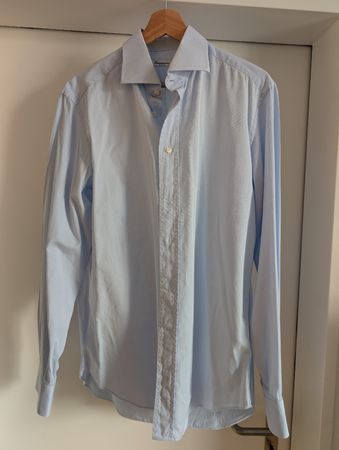 Hemd hellblau Slim Fit Grösse 40