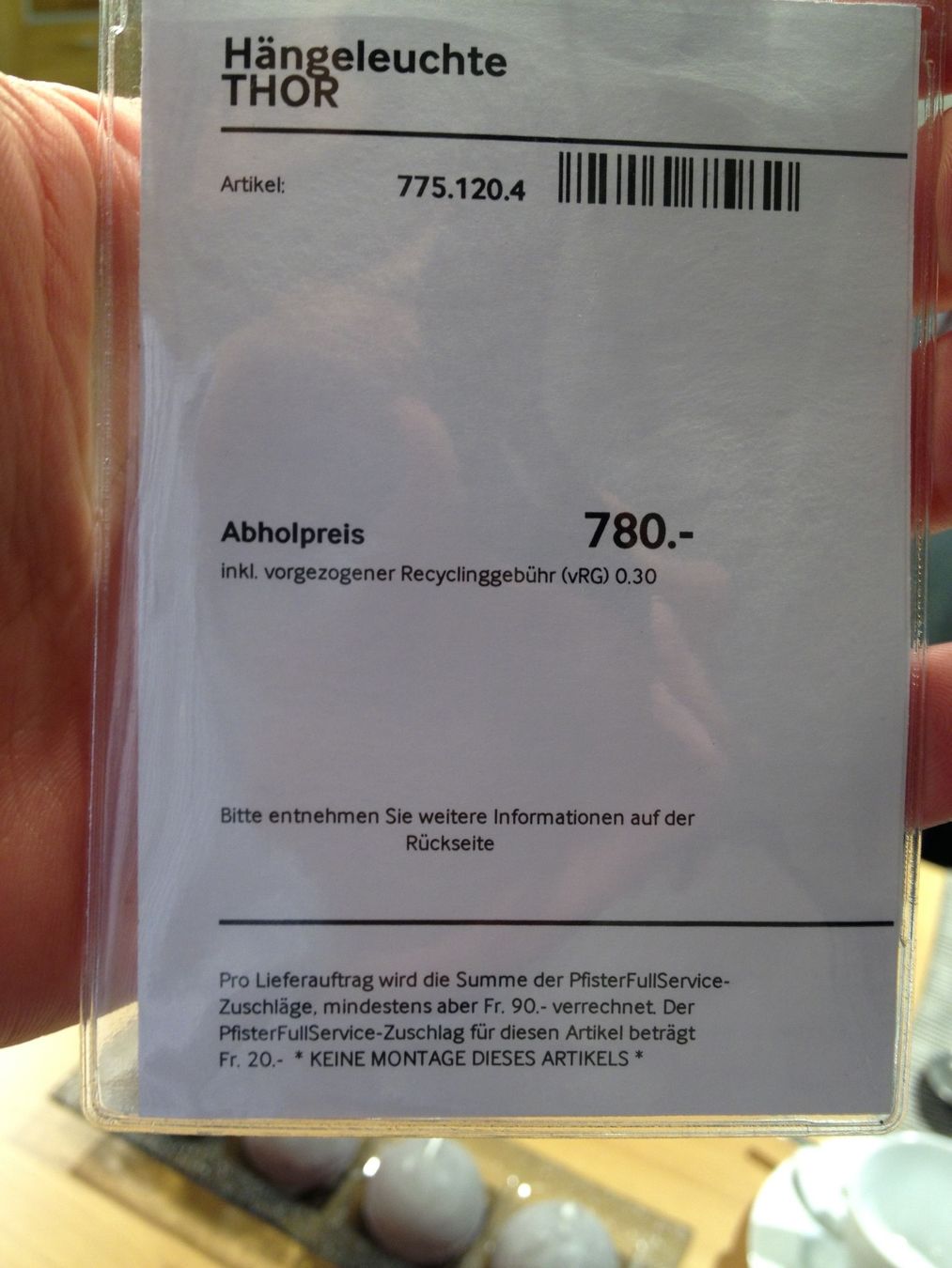 Pfister Lampadari & plafoniere: Hängeleuchte, Pfister – Usato da Zürich venduto da garasa 3