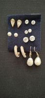 Schmuckset Ohrringe Perlen Zirkonia Damen guter Zustand