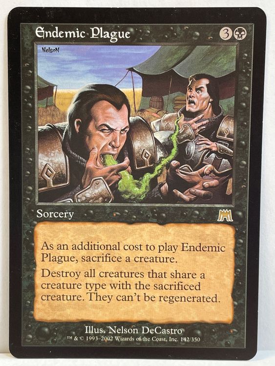 Magic The Gathering - Spreading Plague - Invasión - Lámina
