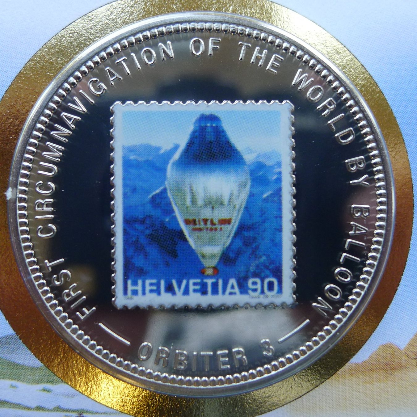 Medaglie: 1999: Numisbrief: Breitling Orbiter 3 mit Nr.971 + Silber – Usato da Sursee venduto da Luzernerraute 1