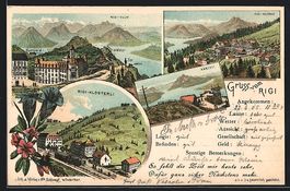 Litho Rigi-Klösterli, Rigi-Kulm, Känze