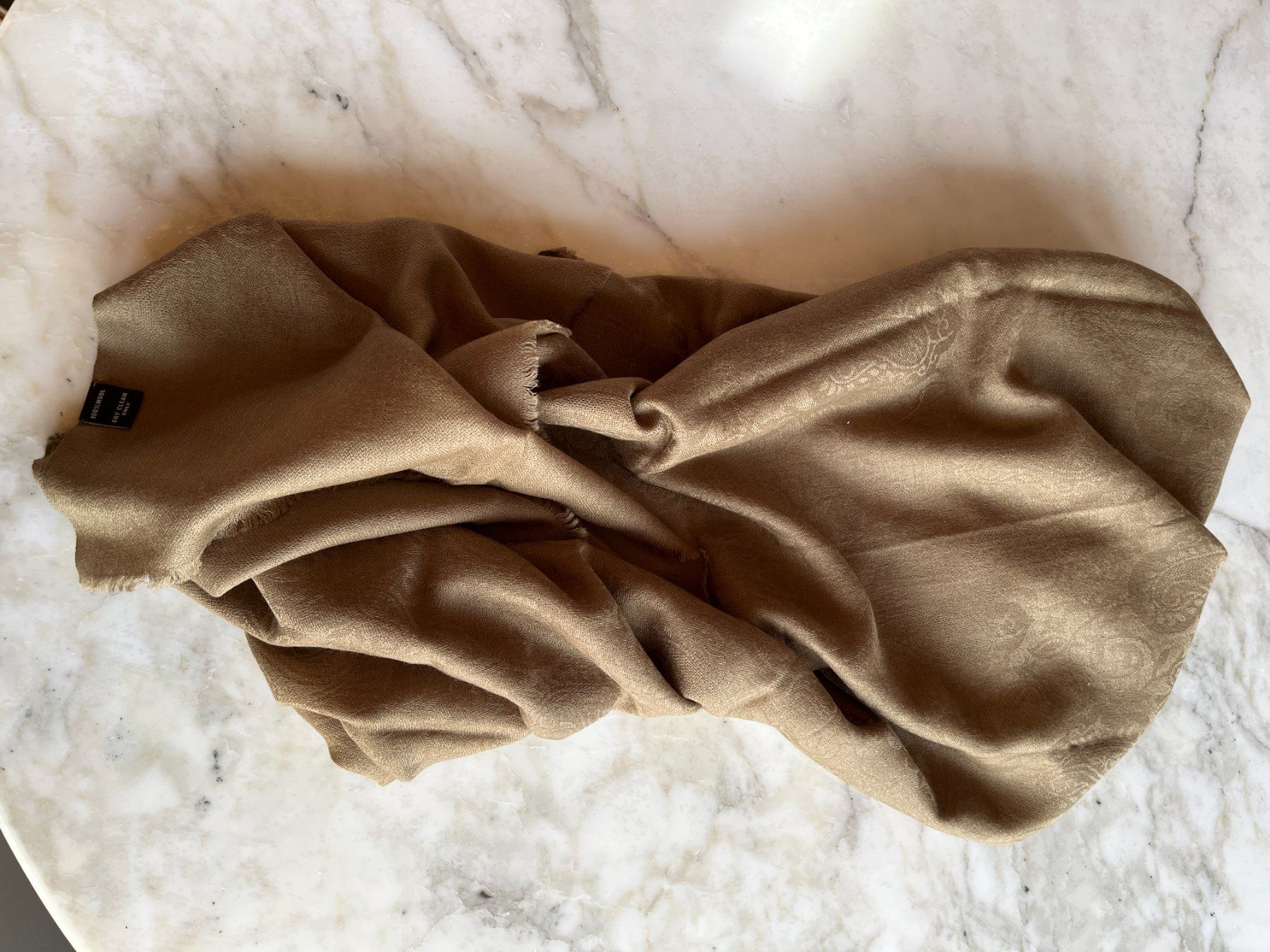 Foulards, Tücher & Schals: Schal, 100% Wolle, beige, – Neu (gemäss Beschreibung) aus Bern von cubus01 1