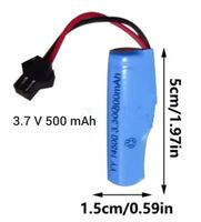 Lithium-ionen Batterie 3.7 V 500mAh (SM-Stecker) Neu