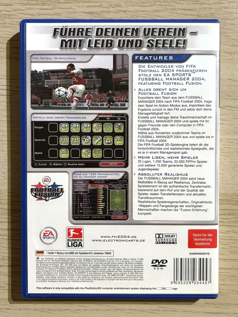 Sony Jeux: Fussball Manager 2004 PS2 – D'occasion à St. Gallen par Alpine.Arcade 1
