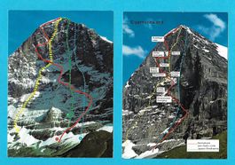Alte Ansichtskarten der Eigernordwand