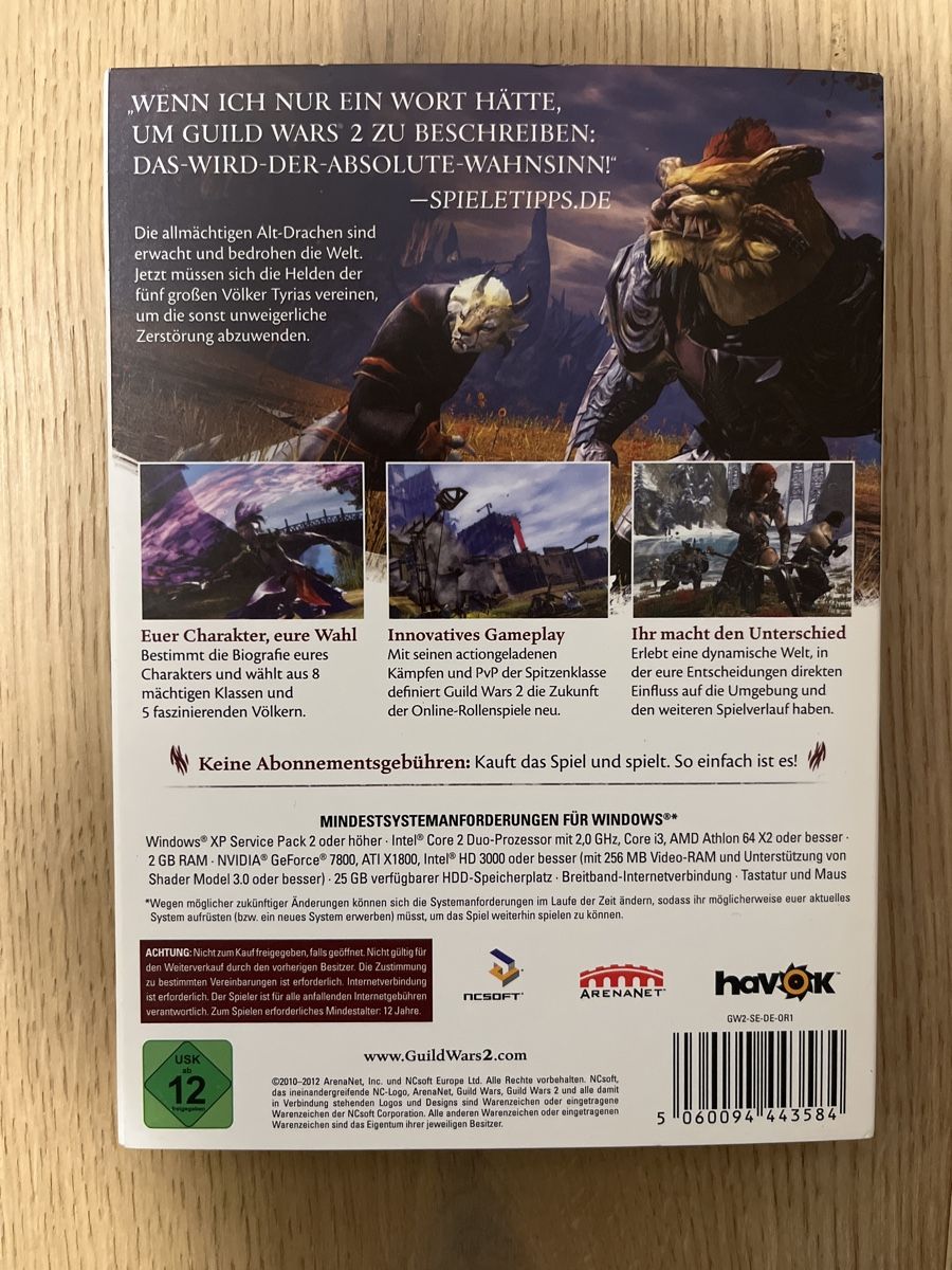 Jeux: Guild Wars PC Spiel ab 12 Jahren – D'occasion à Andelfingen par estark 1
