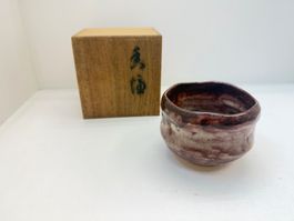 Teeschale Japan Chawan Keramik-  20. Jh. „Raku"
