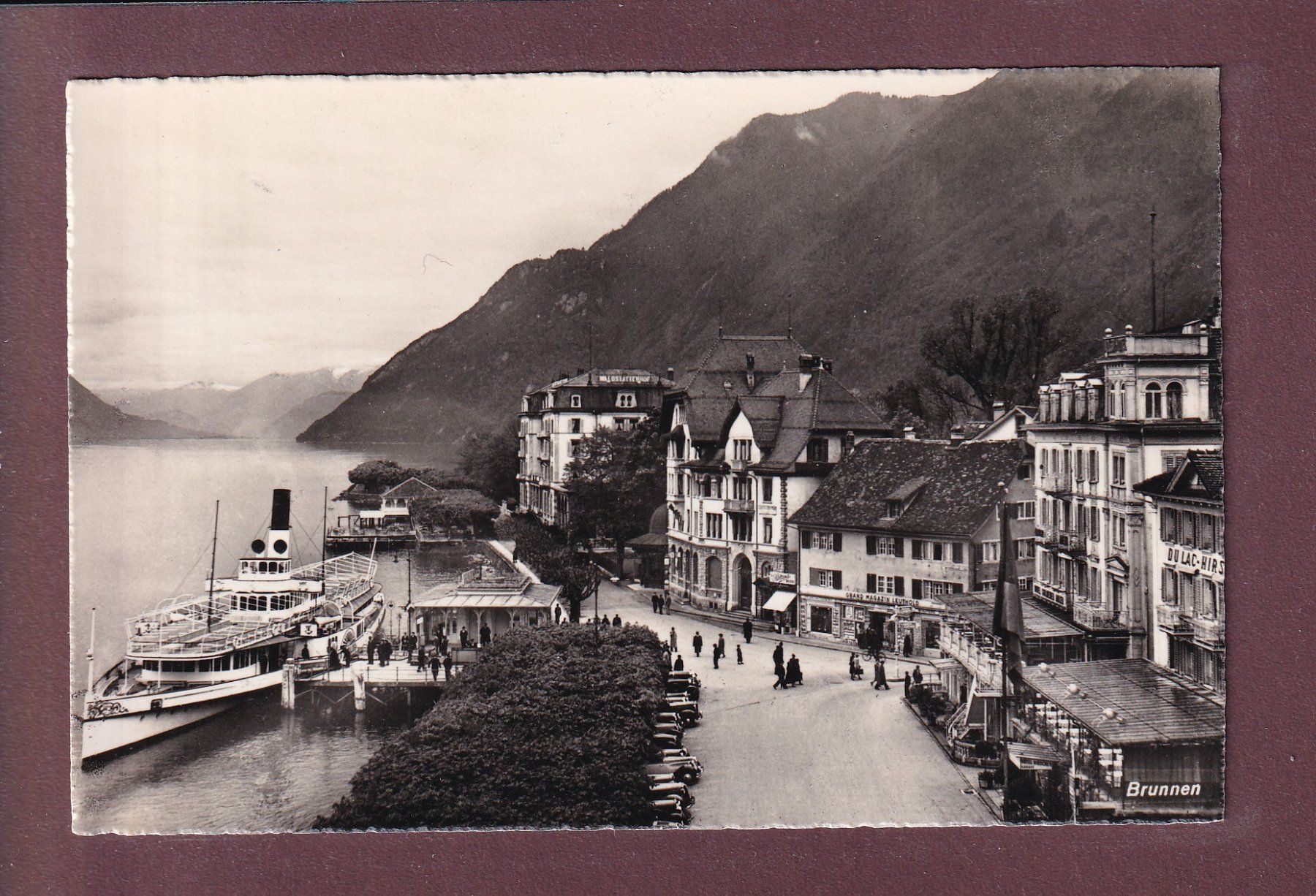 Ansichtskarten: BRUNNEN - Quai - Schiff – Gebraucht aus Pully von nicecards