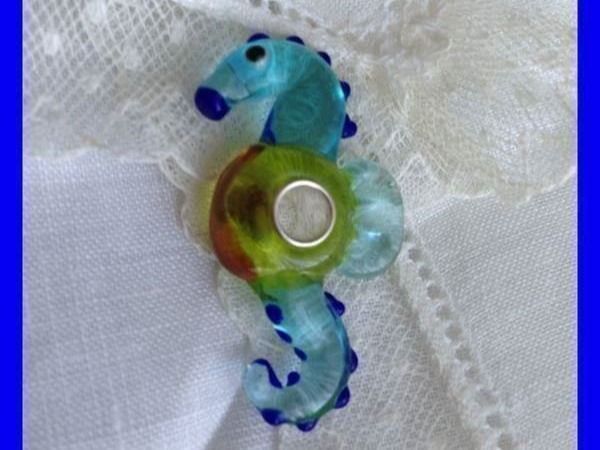 Ciondoli: GLAS BEAD SEEPFERDCHEN Charm  kompatibel mit Pandora – Nuovo (secondo la descrizione) da Subingen venduto da ArtBead 3