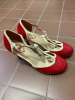 Rote Vintage High Heels von Banned, Grösse 39, neuwertig