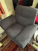 Polstergruppe dunkelgrau Sofa und Sessel gebraucht
