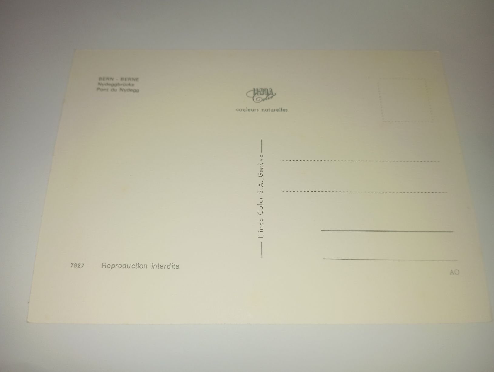 Cartes postales: Ansichtskarte Bern Nydeggbrücke  – D'occasion à Belp par Guadalupe84 1
