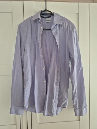 Esprit Hemd Slim Fit, lila, Gr. 39/40