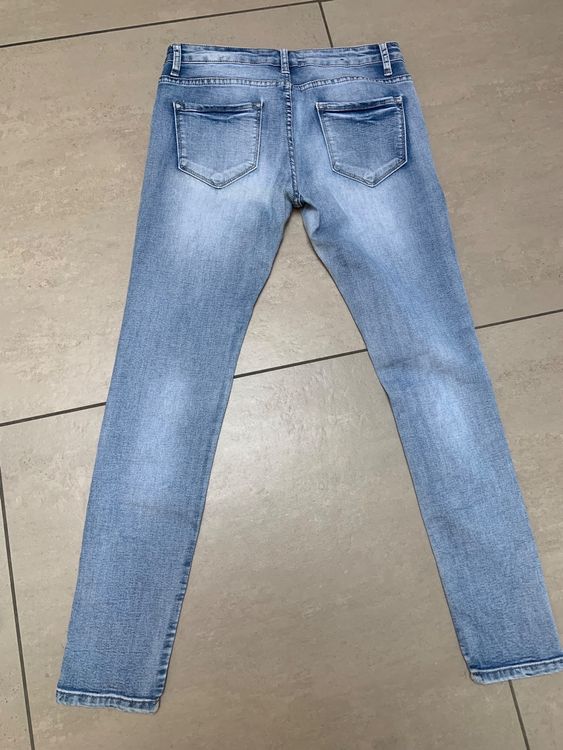 Bestickte Boho  Stretchjeans 3