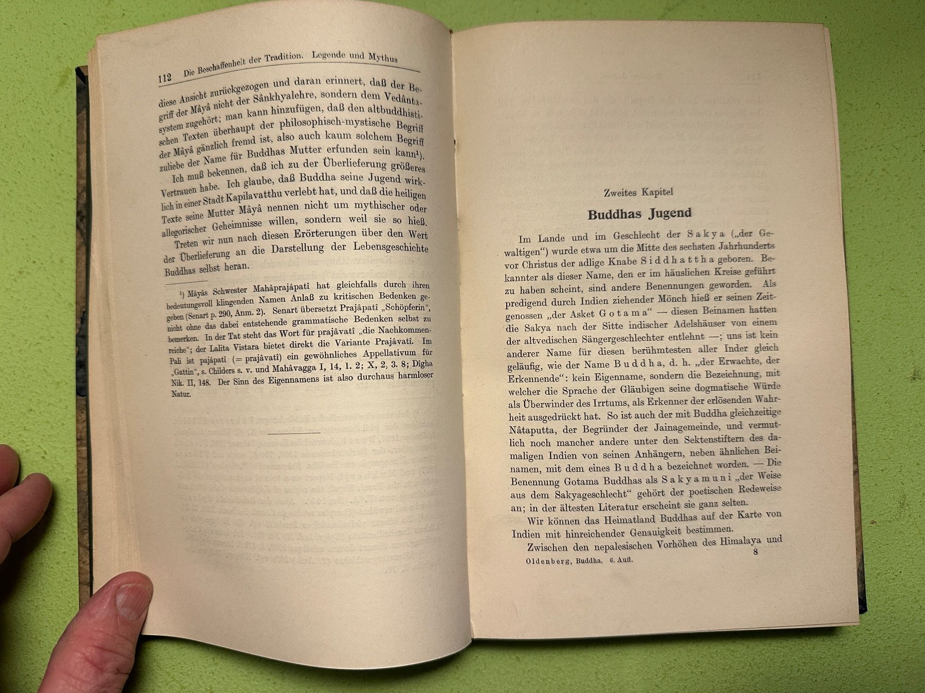 Libri: Hermann Oldenberg: Buddha. Sein Leben, seine Lehre – Usato da Zürich venduto da allp 6