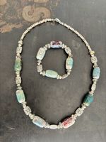 Handgefertigte Glas Kette/Armband - Unikat - Nickelfr
