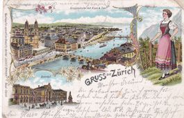 Gruss aus Zürich  1900