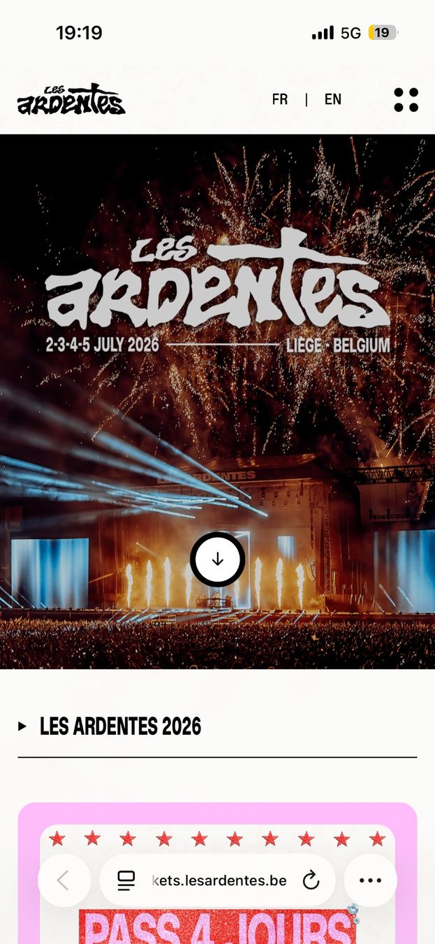 Tickets: Pass 4 jours ardentes – Gebraucht aus Lausanne von smu_y7cp