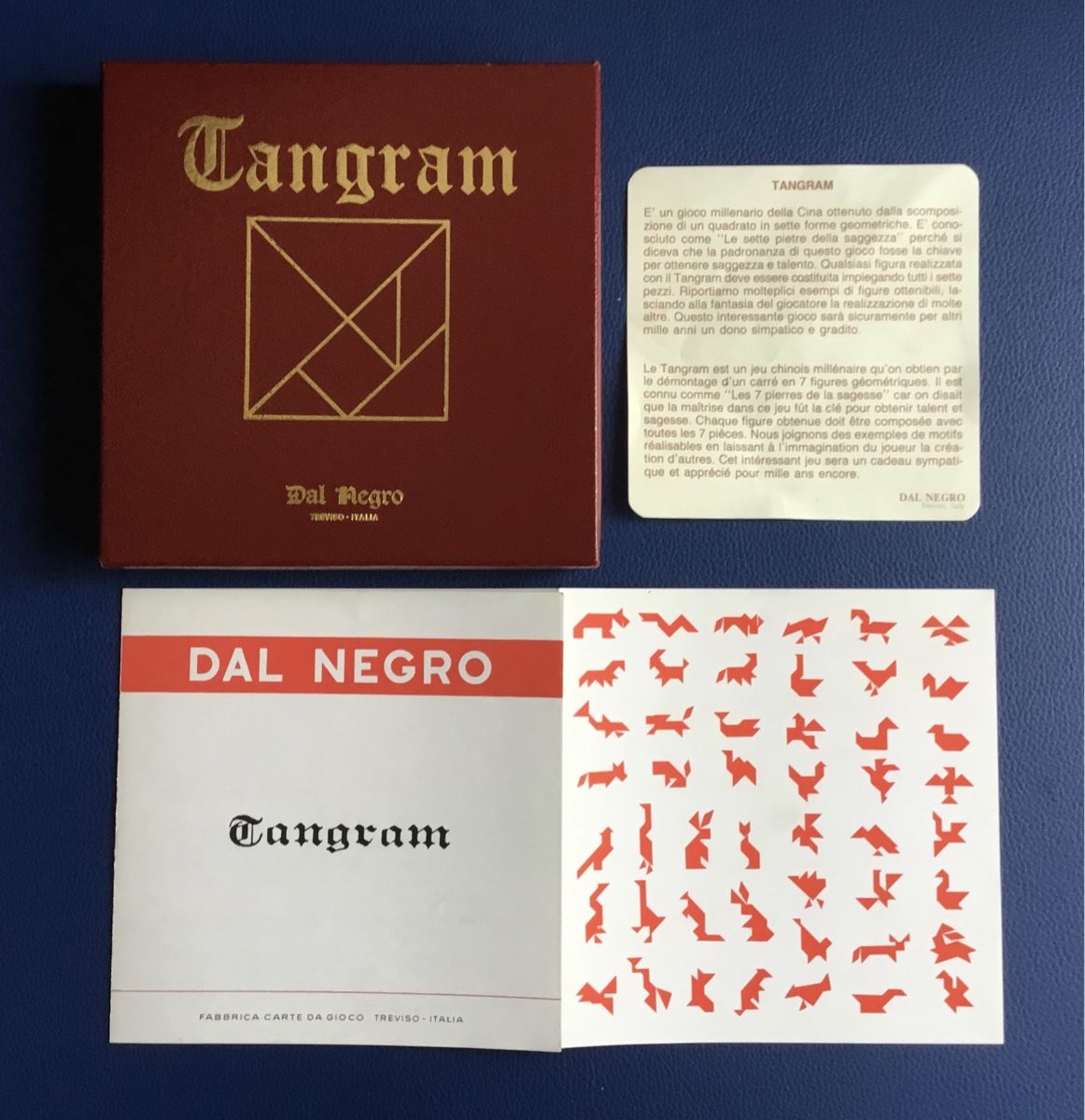 Giochi: Tangram, Jeu en bois vintage de Dal Negro, – Nuovo e nell'imballaggio originale da Commugny venduto da rit_5lq2 3