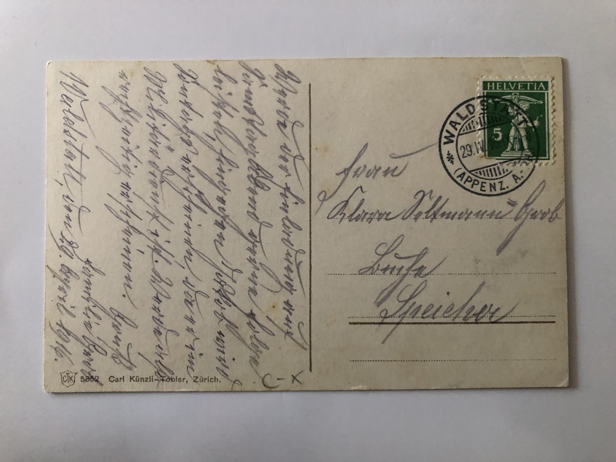 Cartoline postali: Ansichtskarte Herisau – Usato da Näfels venduto da fritzjk 1