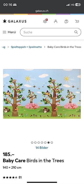 Tappeto da gioco: Baby bare Spielmatte – Usato da Winterthur venduto da Samantha59 1