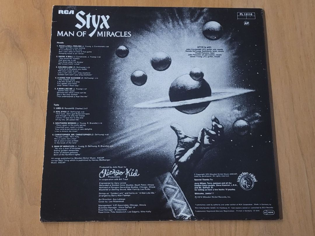 Vinyles: LP  Styx – D'occasion à Martigny par MZ-67 1