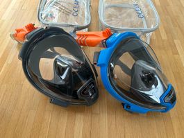 2 Stück Schnorchel Masken Ocean Reef Aria QR+ - Top Zustand