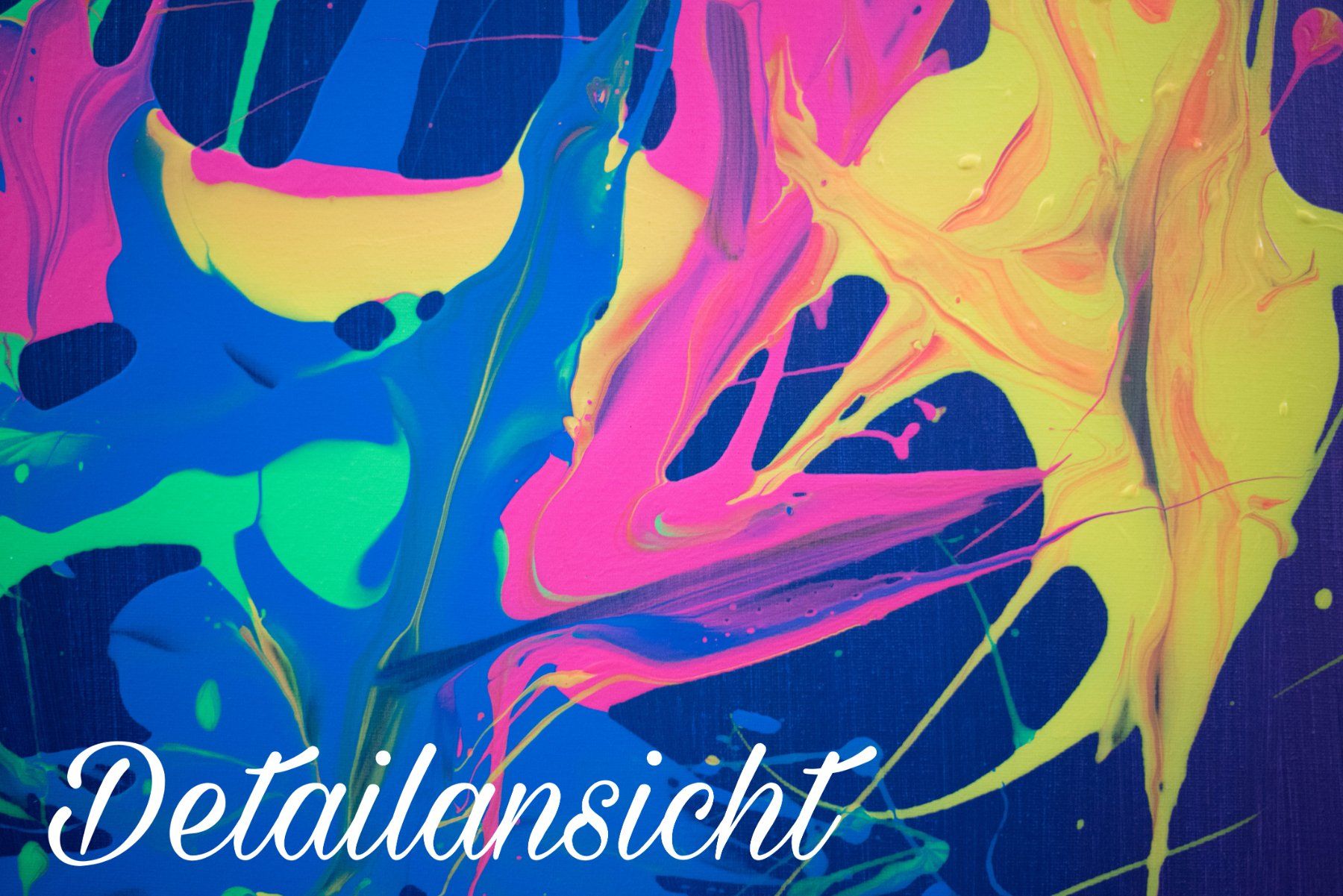 Dipinti: Acrylbild abstrakt pouring bunt Unikat – Nuovo e nell'imballaggio originale da Rheinau venduto da Sussel 3