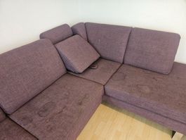Ecksofa mit Gebrauchsspuren, Zustand gebraucht