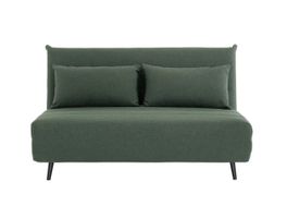BETTSOFA, SCHLAFSOFA (dunkelgrün, ausklappbar)