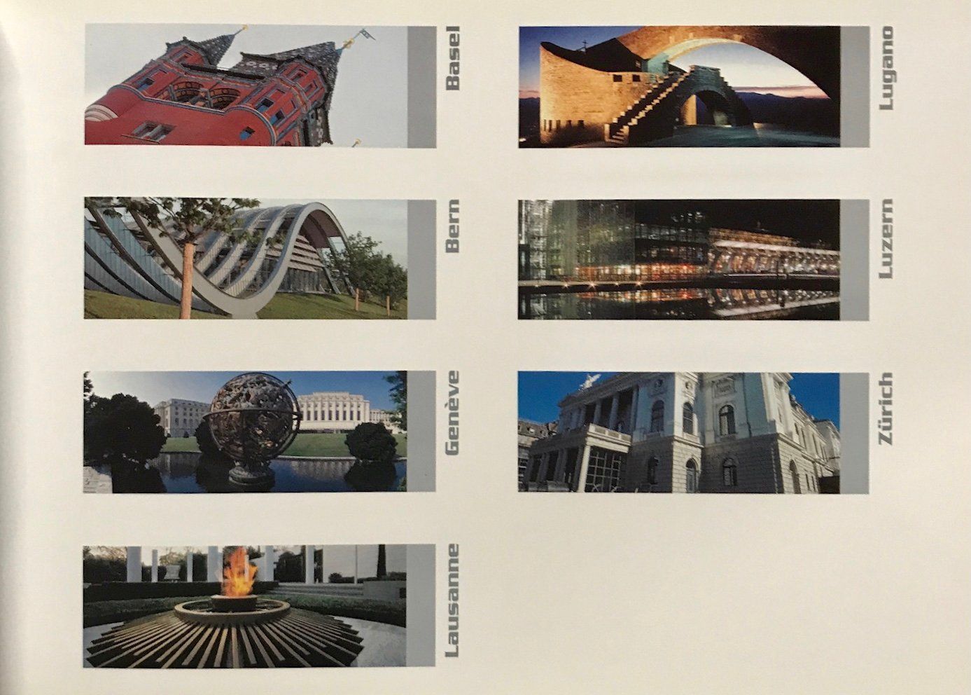 Libri: A Panoramic Journey Trough Swiss Cities – Nuovo (secondo la descrizione) da Sarnen venduto da Livres 1