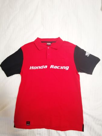 Honda Racing Polo Shirt Rot/Schwarz NEU