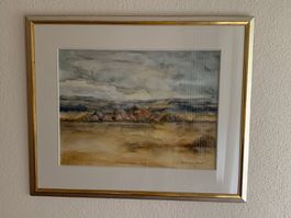 Aquarell, Original gerahmt, Ute Mertens-Stössel