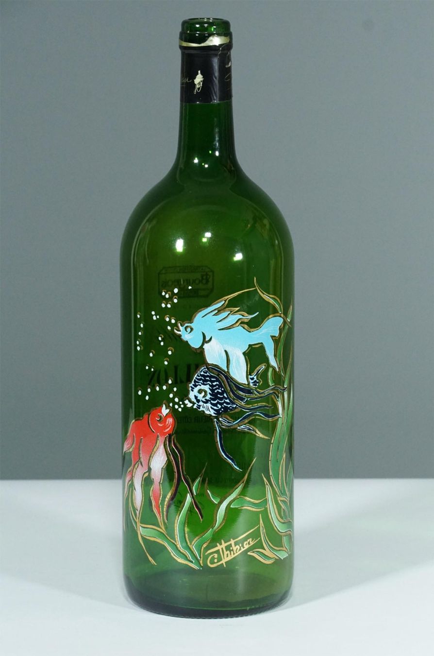 Vasen & Gefässe: dekorative 1,5 Liter Flasche als Vase – Gebraucht aus Meggen von Brockitare