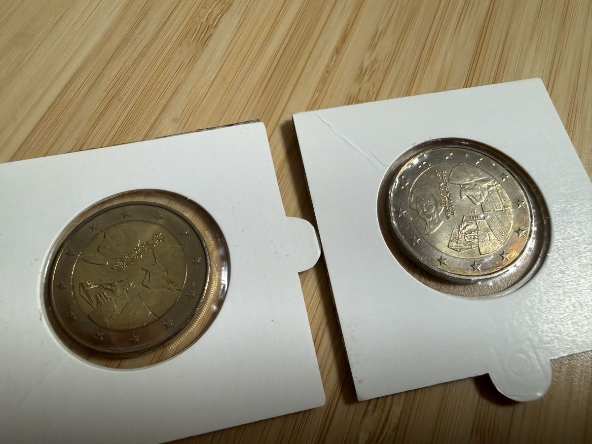 Alle Münzen: 2 x 2011 Queen Beatrix and Desiderius Erasmus – Neu (gemäss Beschreibung) aus Uitikon Waldegg von pjpgnet 1