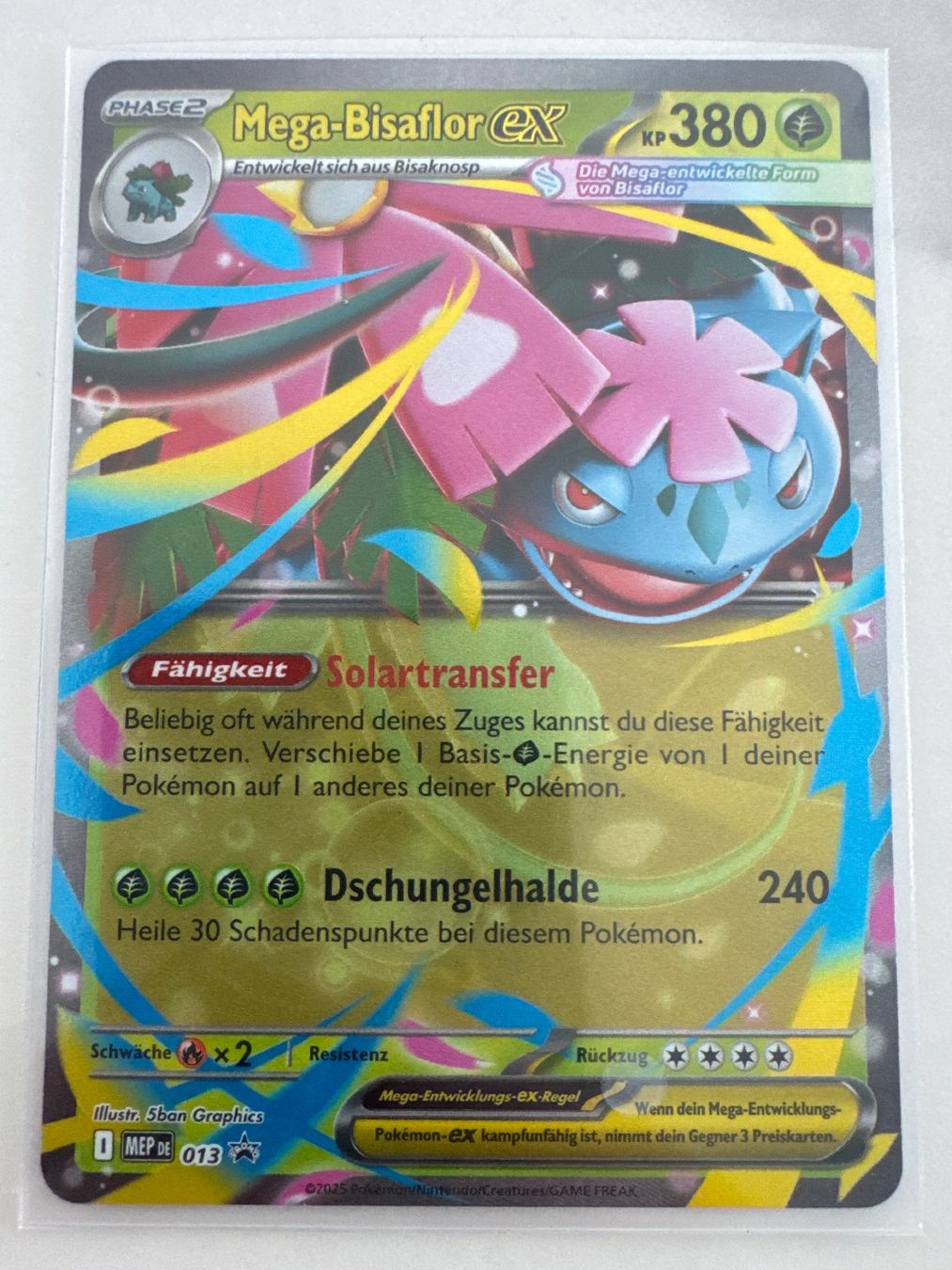 Pokémon Carte collezionabili: Mega Bisaflor ex MEP013 DE - Mega Entwicklungen Promo – Nuovo (secondo la descrizione) da Wil SG venduto da Prof.Eich