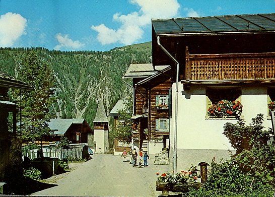 Ansichtskarten: MONSTEIN bei Davos - Dorfpartie – Gebraucht aus Jona von philajona