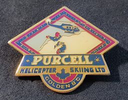 Y994 - Brosche PURCELL Helicopter Skiing LTD Golden B.C.