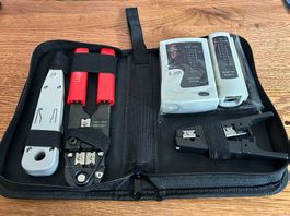 Netzwerk-Zange RJ45 RJ11 und Tester