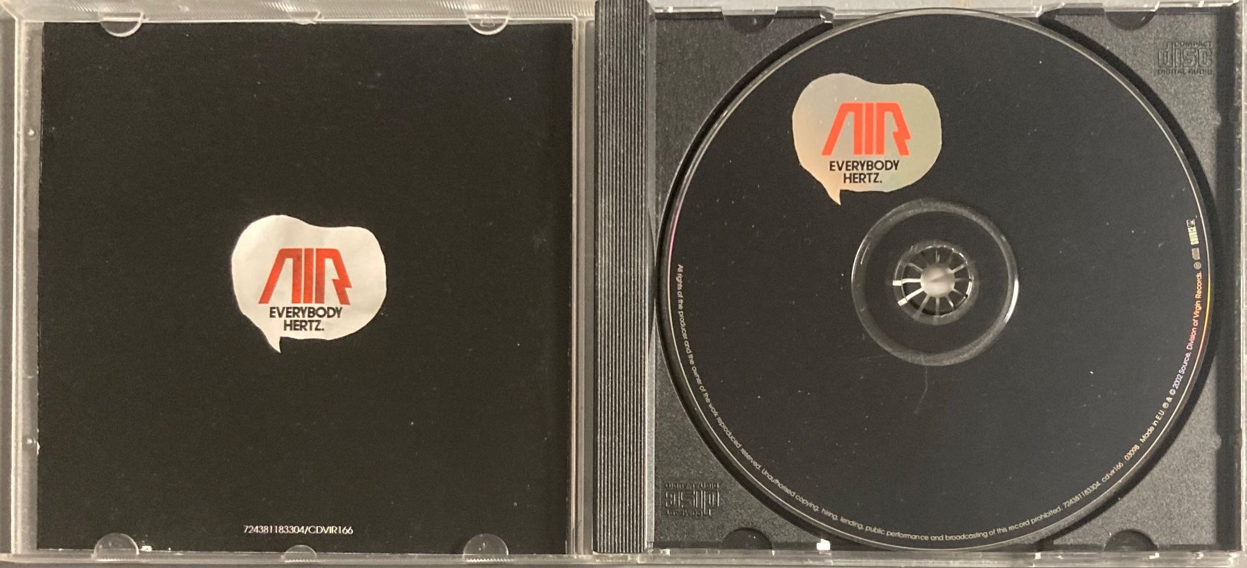 CD: AIR - EVERYBODY HERTZ – Usato da Poliez-Pittet venduto da Newtown-Records 2