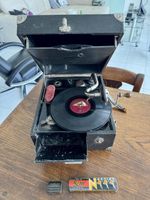 Reise-/Koffer Grammophon funktionstüchtig