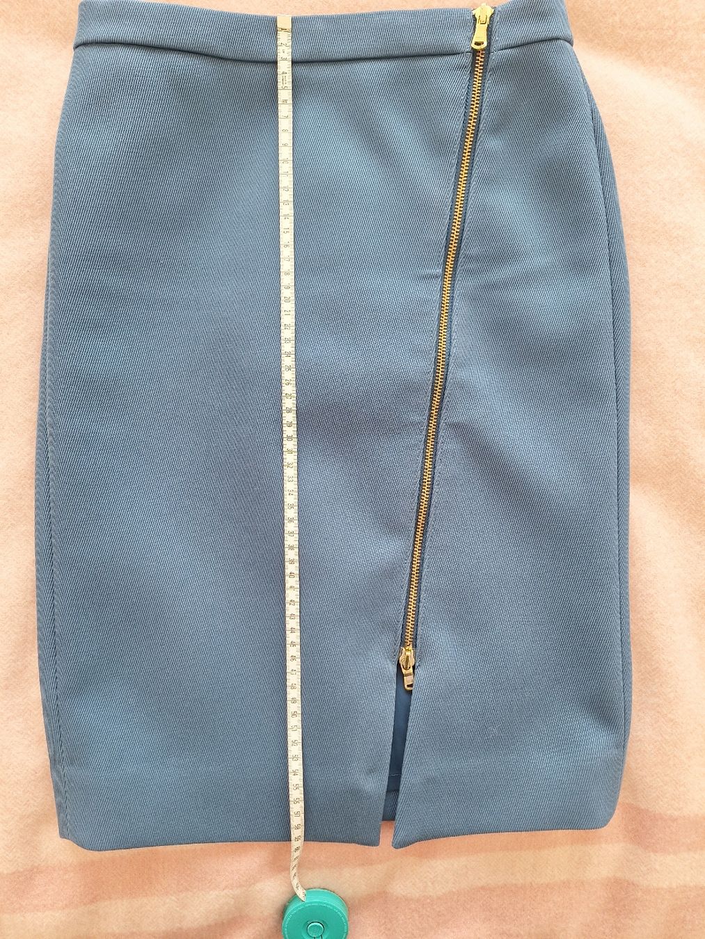J.Crew Röcke: J. Crew Pencil Skirt, Blue with Gold Zipper Detail – Gebraucht aus Cham von Drukkerij 4