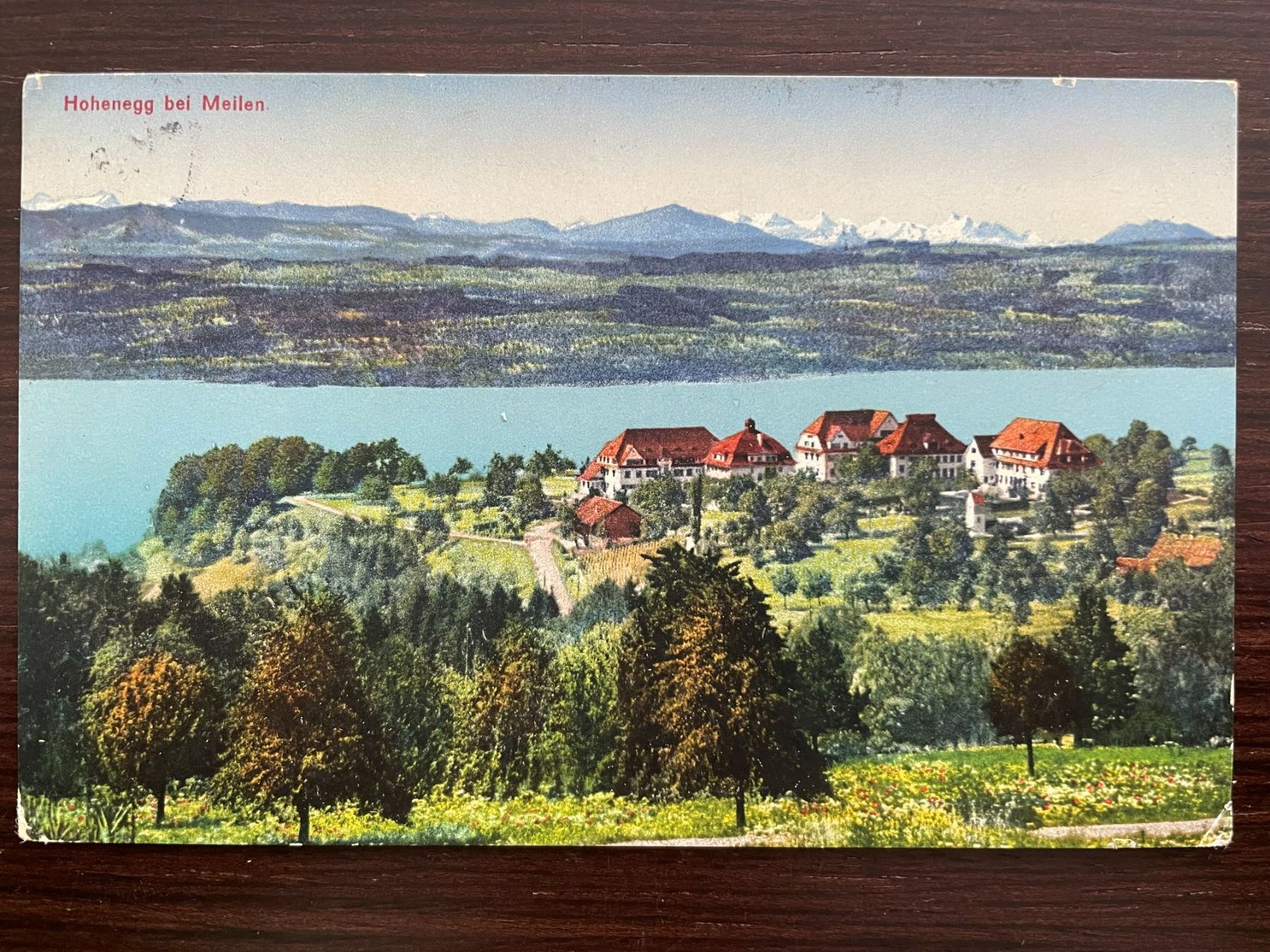 Cartoline postali: MEILEN Hohenegg, 4 Ansichtskarten mit Flieger-Postkarte – Usato da Wald ZH venduto da TLILEF 7